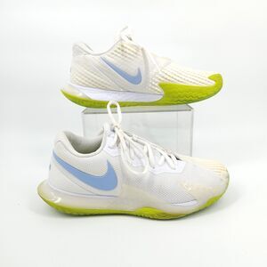 Nike Court Zoom Vapor Cage 4 Rafa Shoes Mens Size 8 Tennis Sneaker White Cobalt